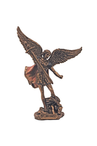 St. Michael in Cold Cast Bronze 4"