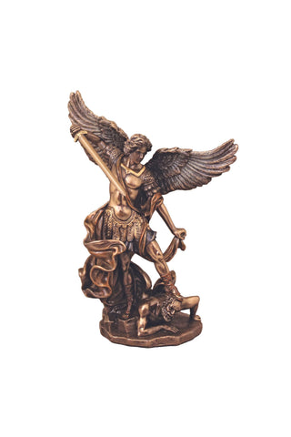 St. Michael in Cold Cast Bronze 6"