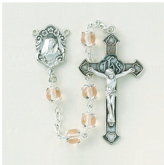 Multi Color Faux Pearl Rosary - Engravable