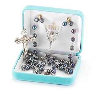 Genuine Mother Of Pearl Rosary - Engravable