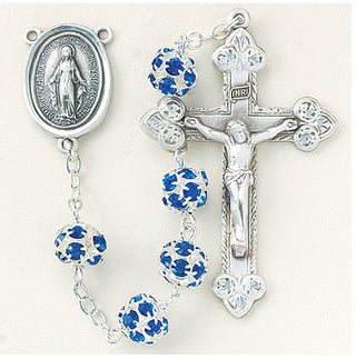 Multi Sapphire Crystal Rosary - Engravable