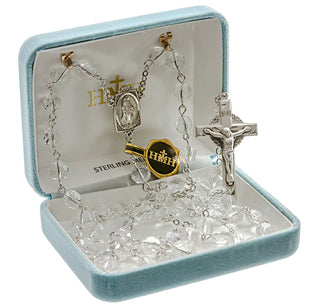 Crystal Aurora Rosary - Engravable