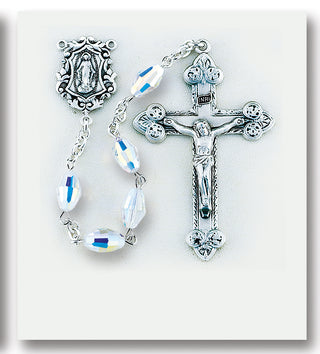 Oval Finest Austrian Crystal Rosary - Engravable