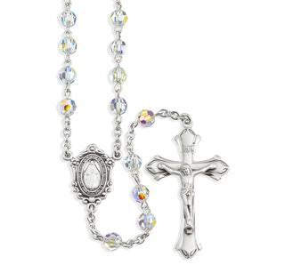 Austrian Crystal Rosary Engravable