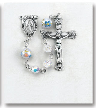 Crystal Finest Austrian Crystal Rosary - Engravable