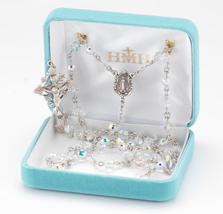 Aurora Finest Austrian Crystal Rosary - Engravable