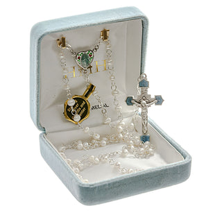 Freshwater Pearl Rosary - Engravable