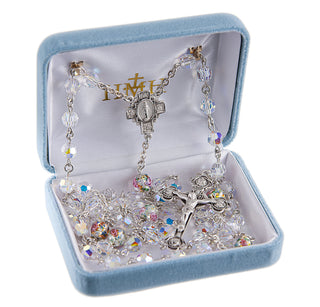 Austrian Crystal Rosary - Engravable