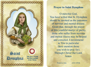 Bulk Saint Dymphna Relic Card