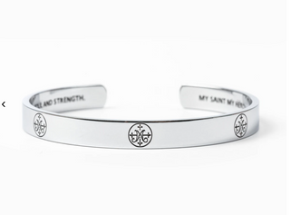 The Greatest Love Deuteronomy 6:5 Cuff Silver