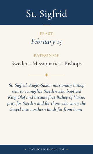 St. Sigfrid Holy Cards