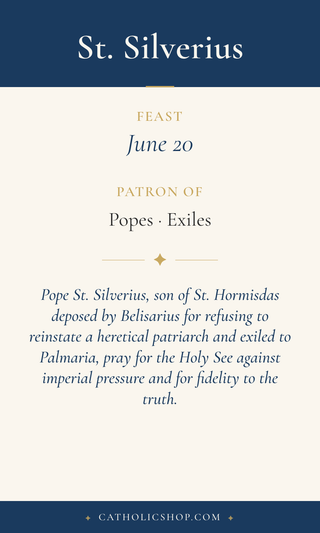 St. Silverius Holy Cards