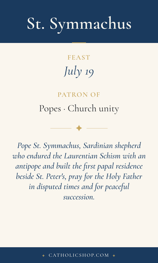 St. Symmachus Holy Cards