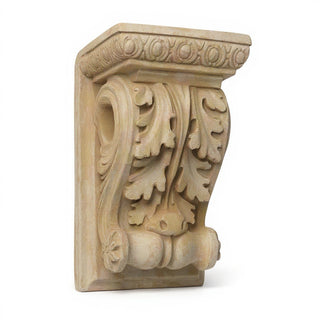 Drapery Wood Bracket Wall Bracket - 9-inch — Museum Terracotta finish
