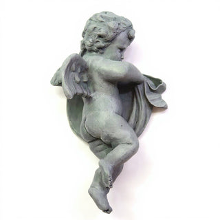Cherub Wall Plaque - 12-inch — Old Stone finish