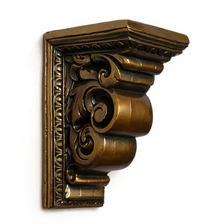 Carved Bracket Wall Bracket - 9-inch — Bronze finish