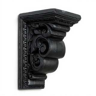 Carved Bracket Wall Bracket - 9-inch — Dusted Black finish