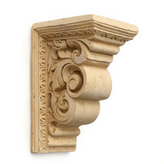 Carved Bracket Wall Bracket - 9-inch — Dusted Sand finish