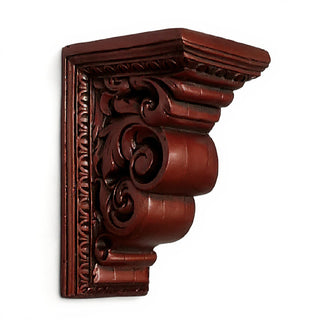 Carved Bracket Wall Bracket - 9-inch — Rust finish