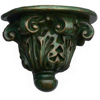Stone Button Bracket Wall Bracket - 8-inch — Green Bronze finish