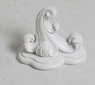 A set of flat top wall brackets in fiberglass resin, shown ready to hold a statue or decorative object. — alternate view