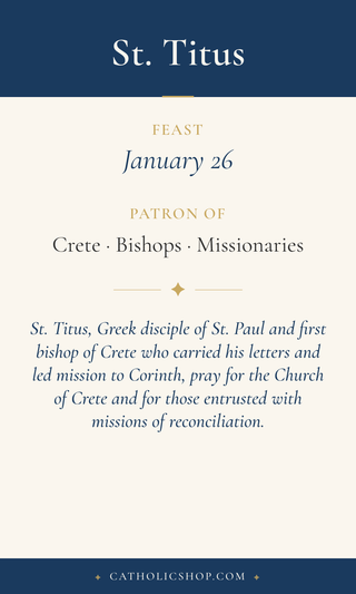 St. Titus Holy Cards