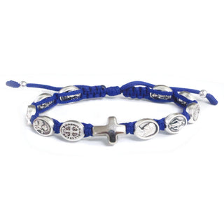 Unbreakable Faith Blue Saints Bracelet - Made in Medjugorje - main product image | CatholicShop.com