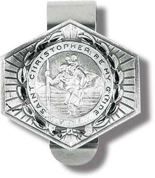 St Christopher Visor Clip For Auto 3-Pack