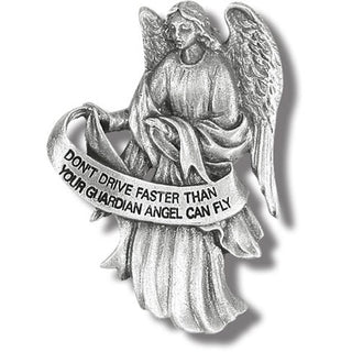 Guardian Angel Visor Clip Don'T Drive Faster Than Guardian Angel 3-Pack