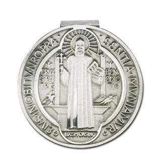 St Benedict Round Visor Clip 3-Pack