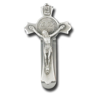St Benedict Crucifix Visor Clip 3-Pack