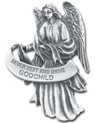 Guardian Angel Visor Clip Godchild Don'T Text 3-Pack