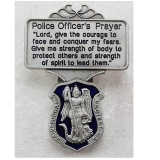 Police Blue Enamel Visor Clip
