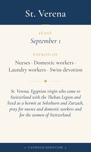 St. Verena Holy Cards