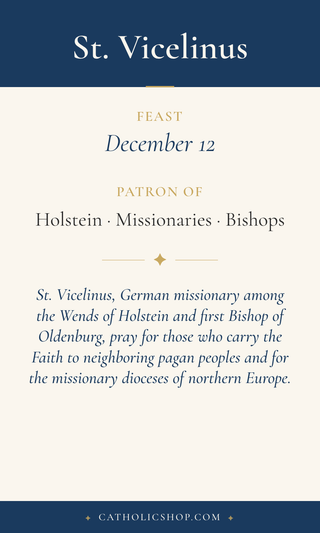 St. Vicelinus Holy Cards