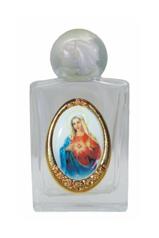 Immaculate Heart of Mary Holy Water Bottle 1.75x2.25"