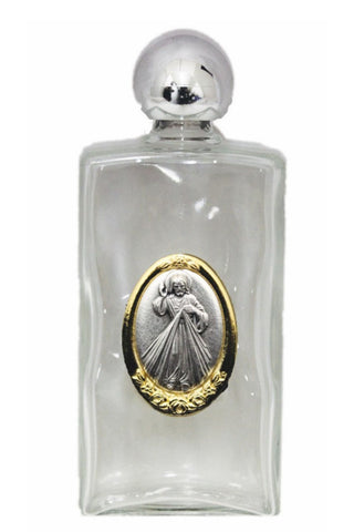 Divine Mercy Large Holy Water Bottle 2x5"