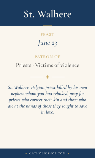 St. Walhere Holy Cards