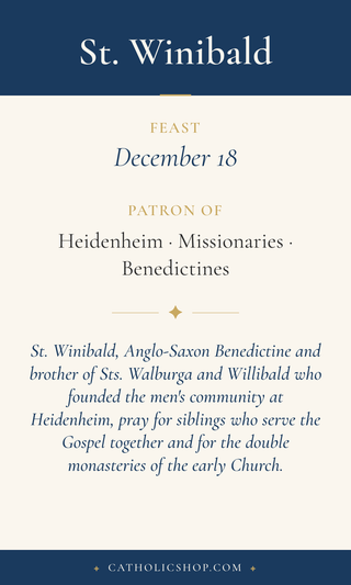 St. Winibald Holy Cards
