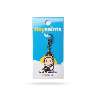 Our Lady, Seat of Wisdom Tiny Saint Charm