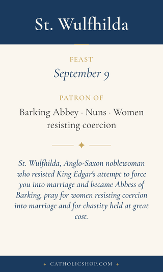 St. Wulfhilda Holy Cards