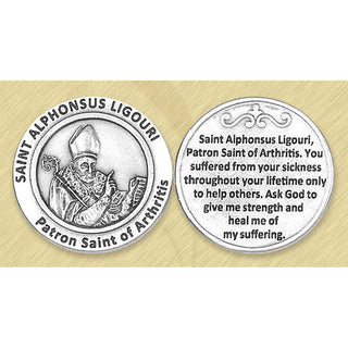 Bulk Healing Saint - Saint Alphonsus Pocket Token