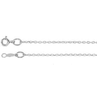 16-inch Cable Chain with Spring Ring - Sterling Silver