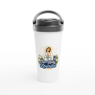 Our Lady of Lourdes Travel Mug