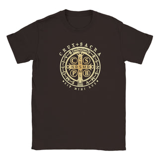 St. Benedict Medal Antique Gold T-Shirt - view 5