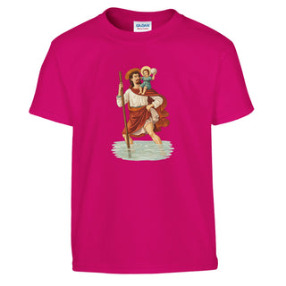 St. Christopher and Child Kids T-Shirt