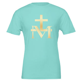 Gold Marian Cross Monogram T-Shirt - view 2