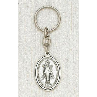 Silver Keyring- Miraculous Medal Boxed