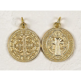 25-Pack - ST BENEDICT GOLD Pendant - Oxidized Pendant