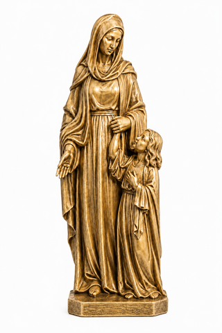 St. Anne and Child Statue - 59-inch